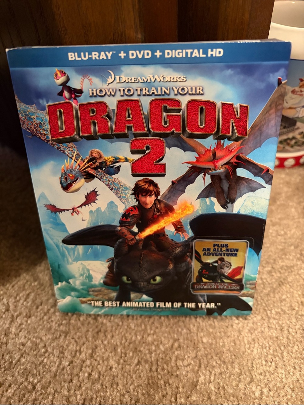 DreamWorks How to Train Your Dragon 2 Blu-ray/DVD — Blue & Red Artwork